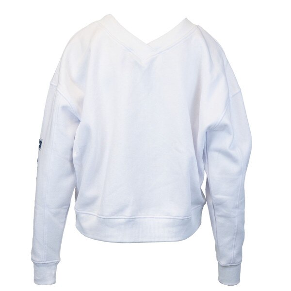 Women's Utah State Aggies V-Neck Sweatshirt White